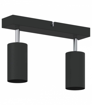 vidaXL Ceiling Spotlight Black 26 x 5.5 x 16.5 cm Steel