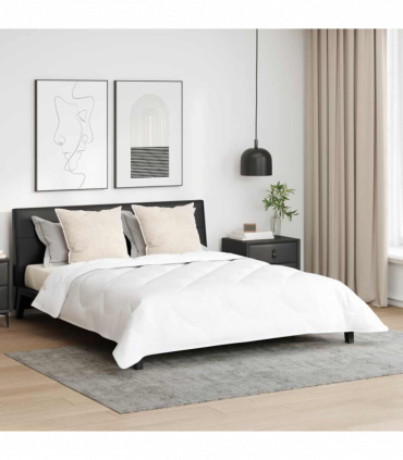 vidaXL Duvet Other with Pillow 3 pcs White 200 x 200 cm Microfibre