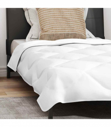 vidaXL Duvet Set with Pillow 2 pcs White 135 x 200 cm Microfiber