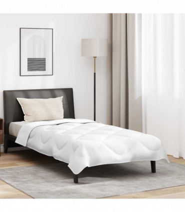 vidaXL Duvet Set with Pillow 2 pcs White 135 x 200 cm Microfiber