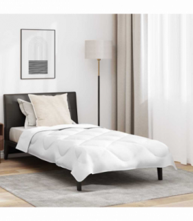 vidaXL Duvet Set with Pillow 2 pcs White 155 x 200 cm Microfiber