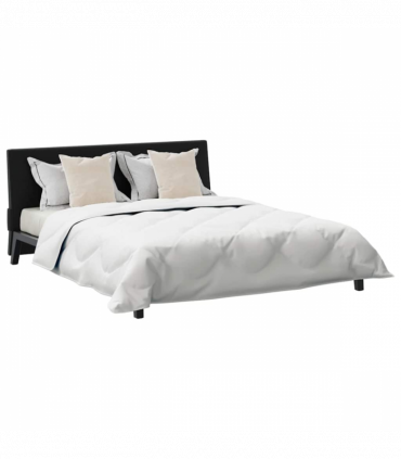 vidaXL Duvet Set with Pillow 3 pcs White 200 x 200 cm Microfiber