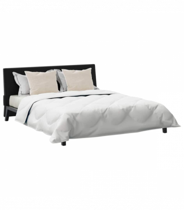 vidaXL Duvet Set with Pillow 3 pcs White 200 x 200 cm Microfiber