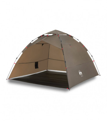 vidaXL Fishing Tent 4-Person Olive Green Quick Release