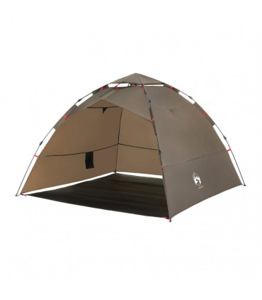 vidaXL Fishing Tent 4-Person Olive Green Quick Release