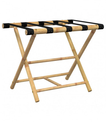 vidaXL Folding Luggage Rack 62x42x50.5 cm Bamboo