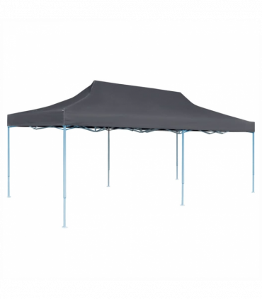 vidaXL Folding Pop-up Partytent with Sidewalls 3x6 m Anthracite
