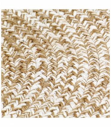 vidaXL Handmade Rug Jute White and Brown 180 cm