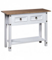 Console Table Mexican Pine Corona Range White 90x34.5x73 cm