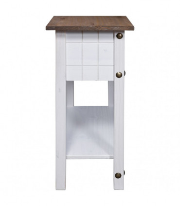 Console Table Mexican Pine Corona Range White 90x34.5x73 cm