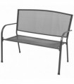 Garden Bench 108 cm Steel and Mesh Anthracite