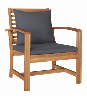 Garden Sofa Set 5 pcs Natural Solid teak wood