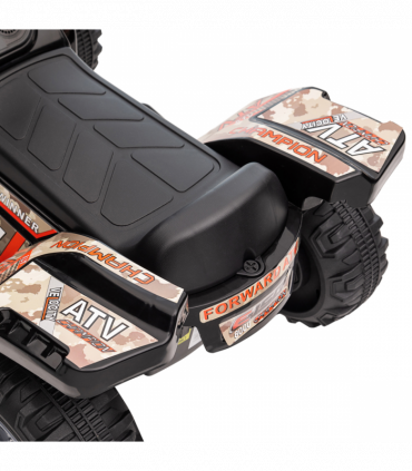 Kids Ride-on Four Wheeler ATV Car Black Electric 2 km/h 45 min Play 18-36 months