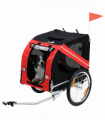 Pet Bicycle Trailer Dog Cat Bike Carrier Water Resistant W/ Hitch Coupler Red