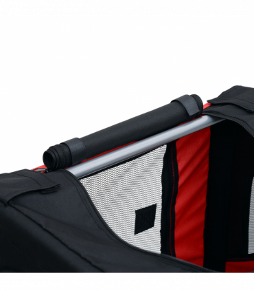 Pet Bicycle Trailer Dog Cat Bike Carrier Water Resistant W/ Hitch Coupler Red