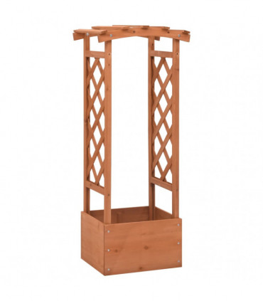 Trellis Planter with Arch 49x39x117 cm Firwood