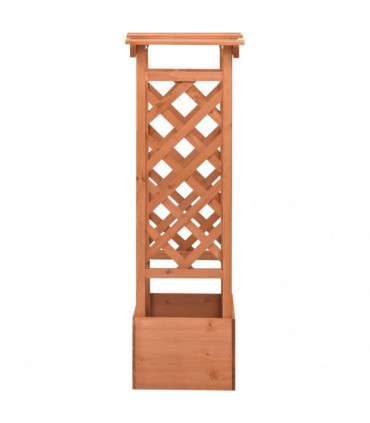 Trellis Planter with Arch 49x39x117 cm Firwood