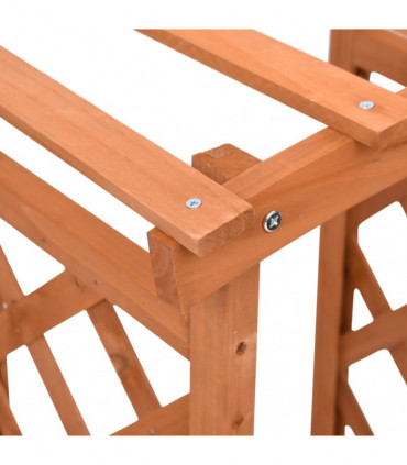 Trellis Planter with Arch 49x39x117 cm Firwood