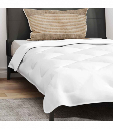 Winter Duvet Set with Pillow 2 pcs White 135 x 200 cm Microfiber