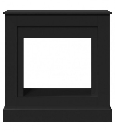 vidaXL Fireplace Surround Black 90x30x90 cm Engineered Wood