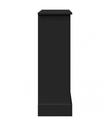 vidaXL Fireplace Surround Black 90x30x90 cm Engineered Wood