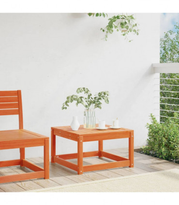 vidaXL Garden Footstool Wax Brown Solid Wood Pine