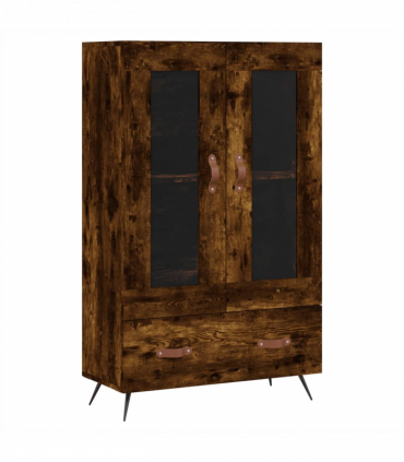 vidaXL Highboard Smoked Oak 69.5x31x115 cm Engineered Wood