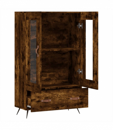 vidaXL Highboard Smoked Oak 69.5x31x115 cm Engineered Wood