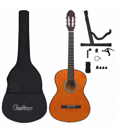 12 Piece Classical Guitar Beginner Set 4/4 39"