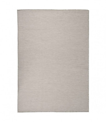 Outdoor Flatweave Rug 140x200 cm Taupe