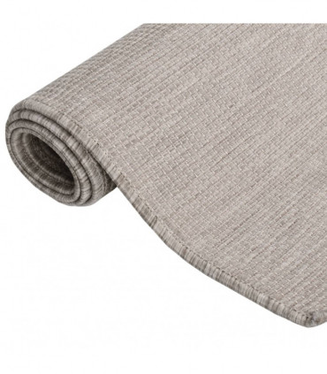 Outdoor Flatweave Rug 140x200 cm Taupe