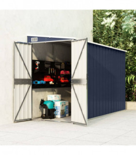 Wall-mounted Garden Shed Anthracite 118x288x178 cm Steel