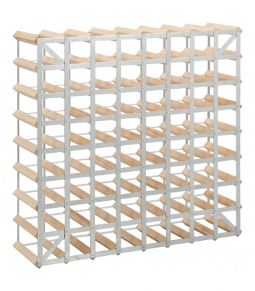Wine Rack for 72 Bottles Solid Pinewood