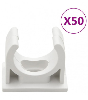 vidaXL Cable Trunkings with Clips Ø20 mm 30 m PVC