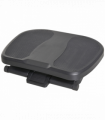 Footrest Adjustable Under-Desk Footrest Height Angle Tilt Anti-Slip Black