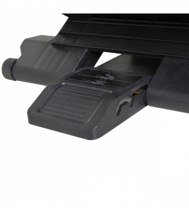 Footrest Adjustable Under-Desk Footrest Height Angle Tilt Anti-Slip Black