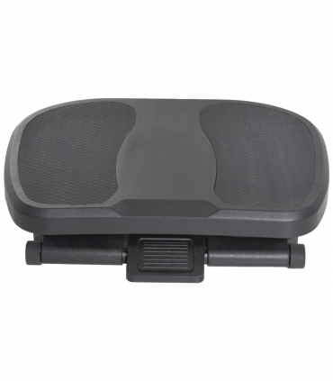 Footrest Adjustable Under-Desk Footrest Height Angle Tilt Anti-Slip Black