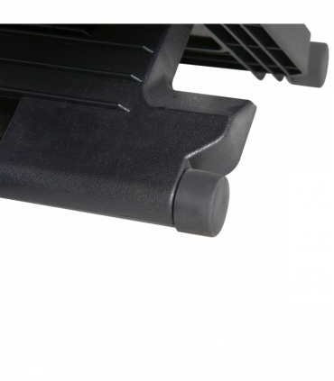 Footrest Adjustable Under-Desk Footrest Height Angle Tilt Anti-Slip Black