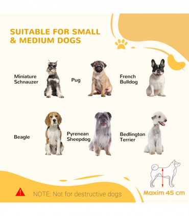 Adjustable Wooden Pet Gate Freestanding Dog Barrier for Doorway Pawhut