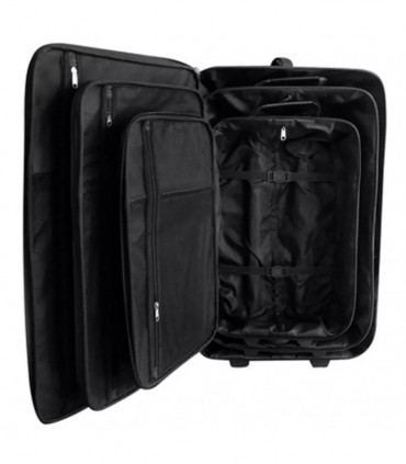 Five Piece Travel Luggage Set Black