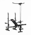 HOMCOM Adjustable Weight Bench Multifunction Full Body Workout Bench
