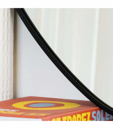 Izumi- Black Metal Irregular Pebble Mirror - 120cm x 90cm