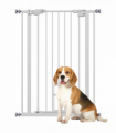 PawHut Extra Tall Dog Gate with Cat Door Auto Close for Stairs 74-80 cm Wide
