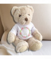 Personalised Luxury Teddy Bear 1st Christmas Berry T-shirt