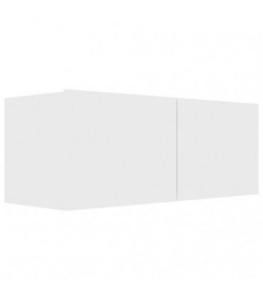 vidaXL 8 Piece TV Cabinet Set White Engineered Wood