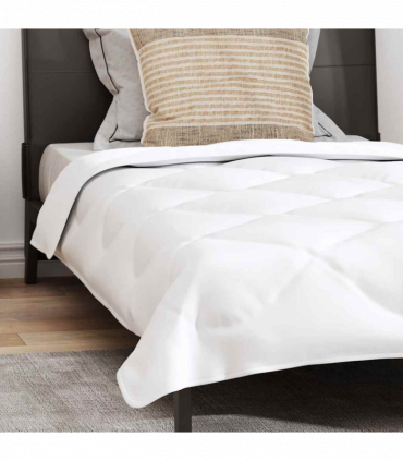 vidaXL All-season Duvet with Pillow White 135 x 200 cm Microfibre