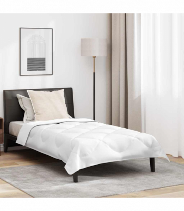 vidaXL All-season Duvet with Pillow White 135 x 220 cm Microfibre