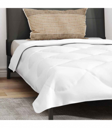 vidaXL All-season Duvet with Pillow White 135 x 220 cm Microfibre