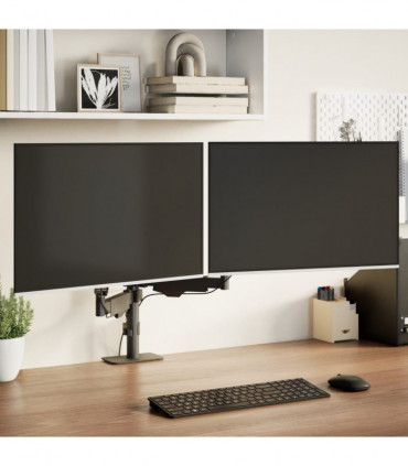 vidaXL Dual Monitor Arm for Max 27 Inch Screen VESA 75/100 mm 20 kg