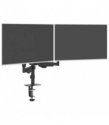 vidaXL Dual Monitor Arm for Max 27 Inch Screen VESA 75/100 mm 20 kg